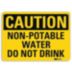 Caution: Non-Potable Water Do Not Drink Signs