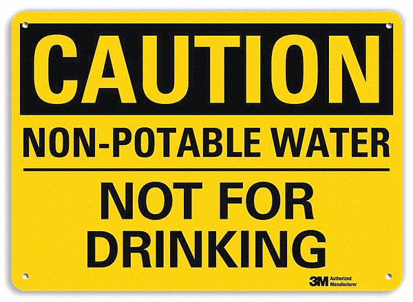 PANNEAU SECURITE,WATER NOT FOR DRINK,7