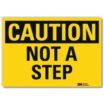 Caution: Not A Step Signs