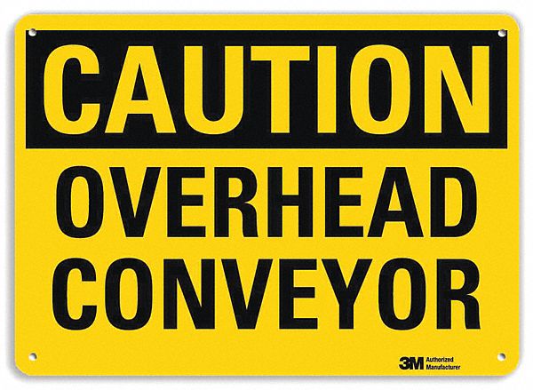 Safety Sign: Aluminum, Mounting Holes Sign Mounting, 7 in x 10 in Nominal Sign Size, Engineer Grade