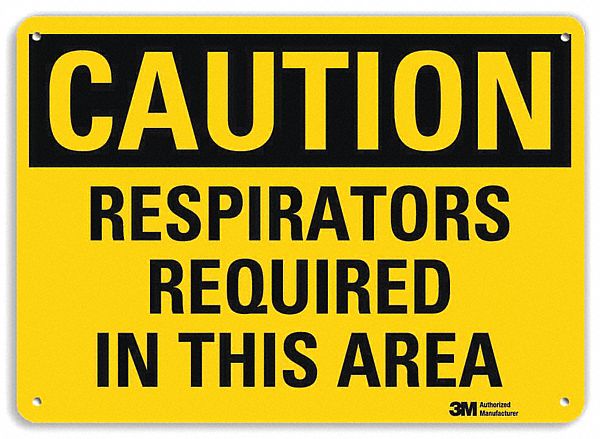 PANN SECURITE,RESPIRATORS REQUIRED,10POH