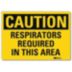 Caution: Respirators Required In This Area Signs