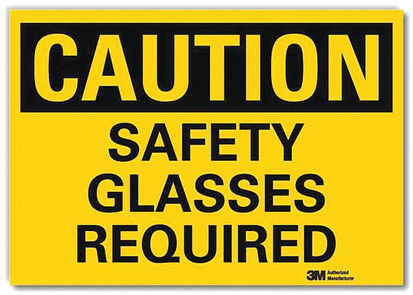 PANN SECURITE,SAFETYGLASSESREQUIRED,5POH