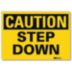Caution: Step Down Signs
