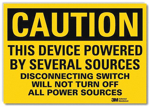 Safety Sign: Reflective Sheeting, Adhesive Sign Mounting, 7 in x 10 in Nominal Sign Size