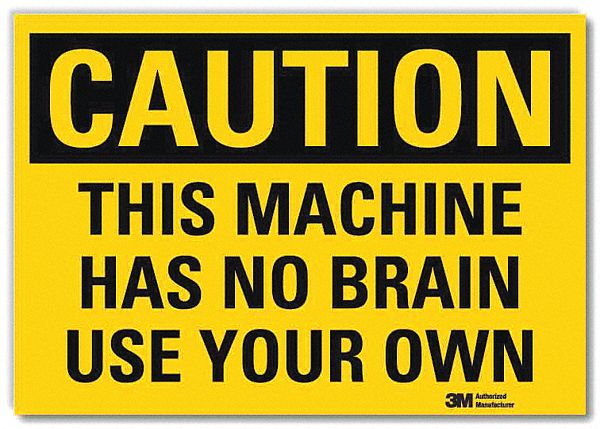 Safety Sign, 5inx7in, Reflective Sheeting