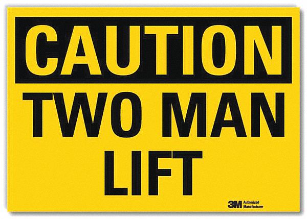 PANNEAU SECURITE,TWO MAN LIFT,CAUTN,5