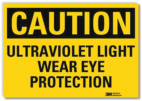 Caution Sign: Reflective Sheeting, Adhesive Sign Mounting, 10 in x 14 in Nominal Sign Size, Caution