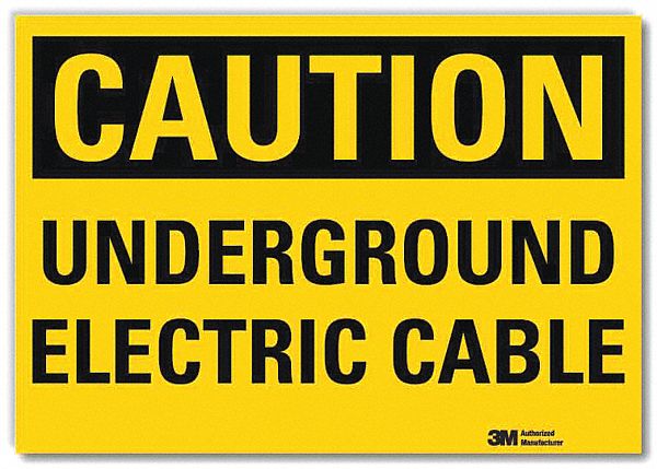 Caution Sign: Reflective Sheeting, Adhesive Sign Mounting, 5 in x 7 in Nominal Sign Size