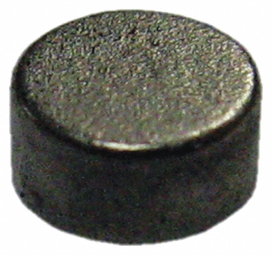 Rare Earth Magnet: Neodymium, 1/8 in Outside Dia, 0.06 in Thick, Disc Magnet, 35