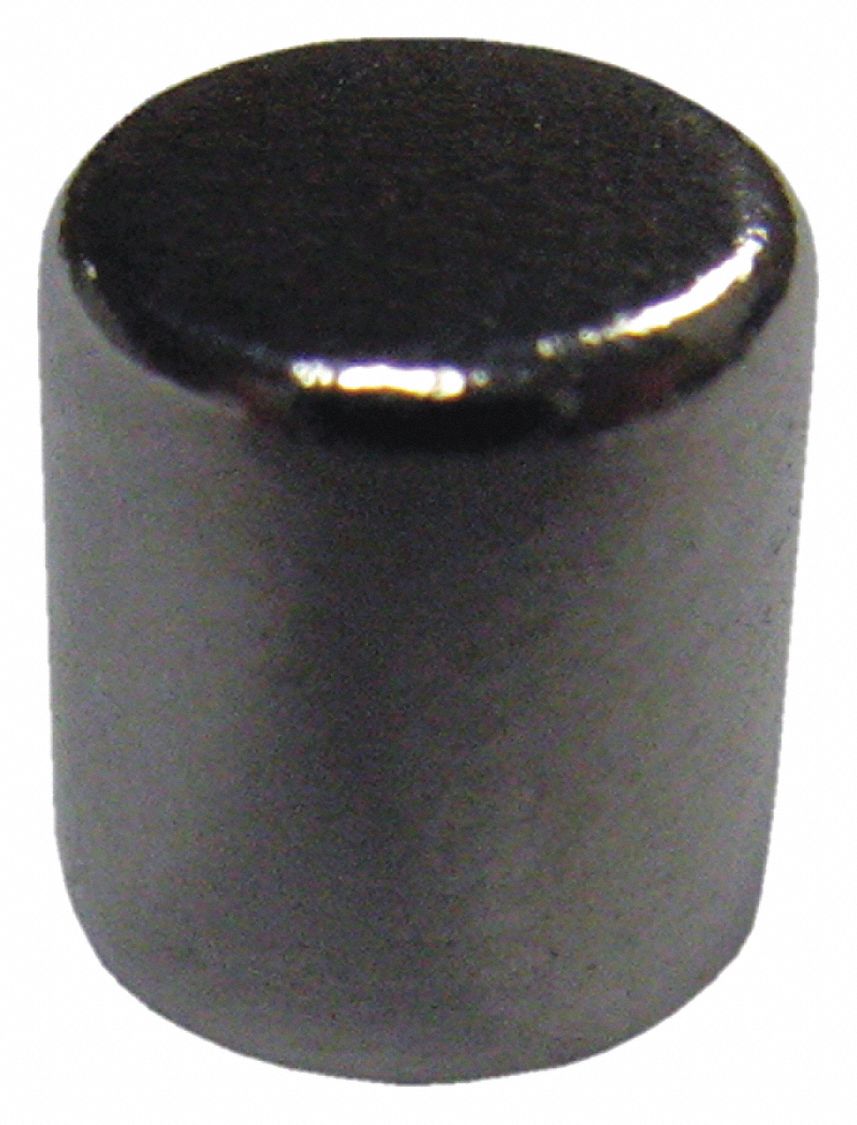 Rare Earth Magnet: Neodymium, 7/32 in Outside Dia, 0.25 in Thick, Disc Magnet, 35