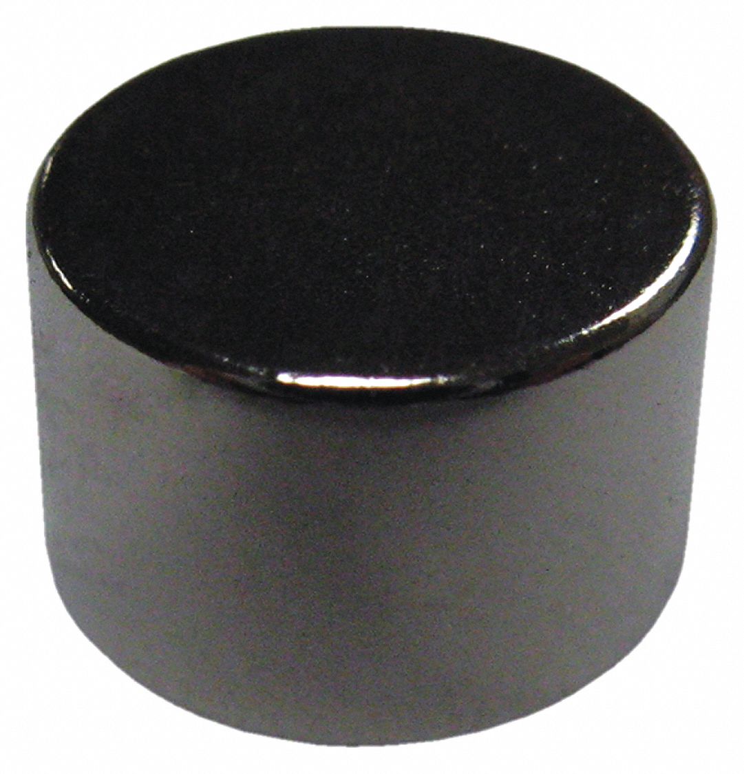 Rare Earth Magnet: Neodymium, 3/8 in Outside Dia, 0.25 in Thick, Disc Magnet, 35