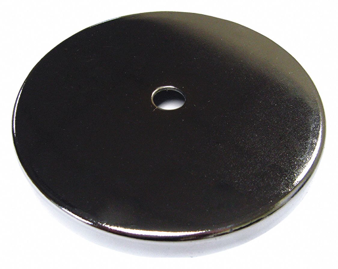 DISC MAGNET,STEEL,200 LB.,1/2 IN. L