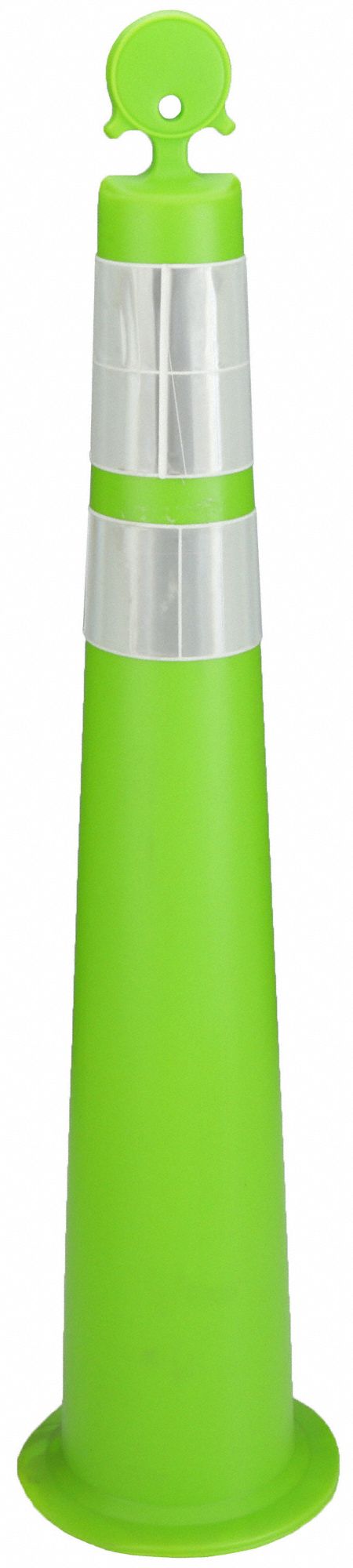 Channelizer Cone with Collar, 42in H, Lime