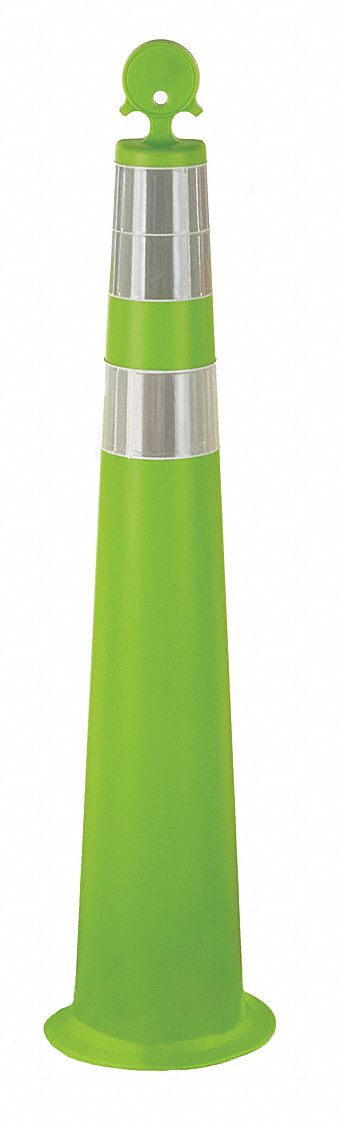 Channelizer Cone with Collar 42in H Lime