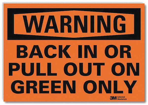 Reflective  Loadiing & Unloading Label: Aluminum, 10 in x 14 in Nominal Sign Size, Engineer Grade