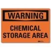 Warning: Chemical Storage Area Signs