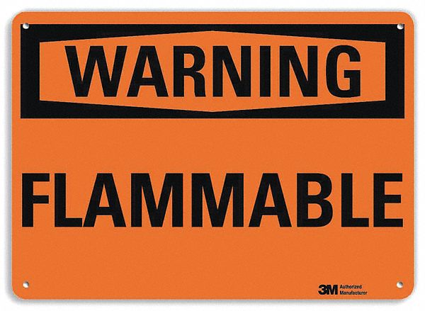Warning Sign: Plastic, Mounting Holes Sign Mounting, 7 in x 10 in Nominal Sign Size, 0.055 in Thick