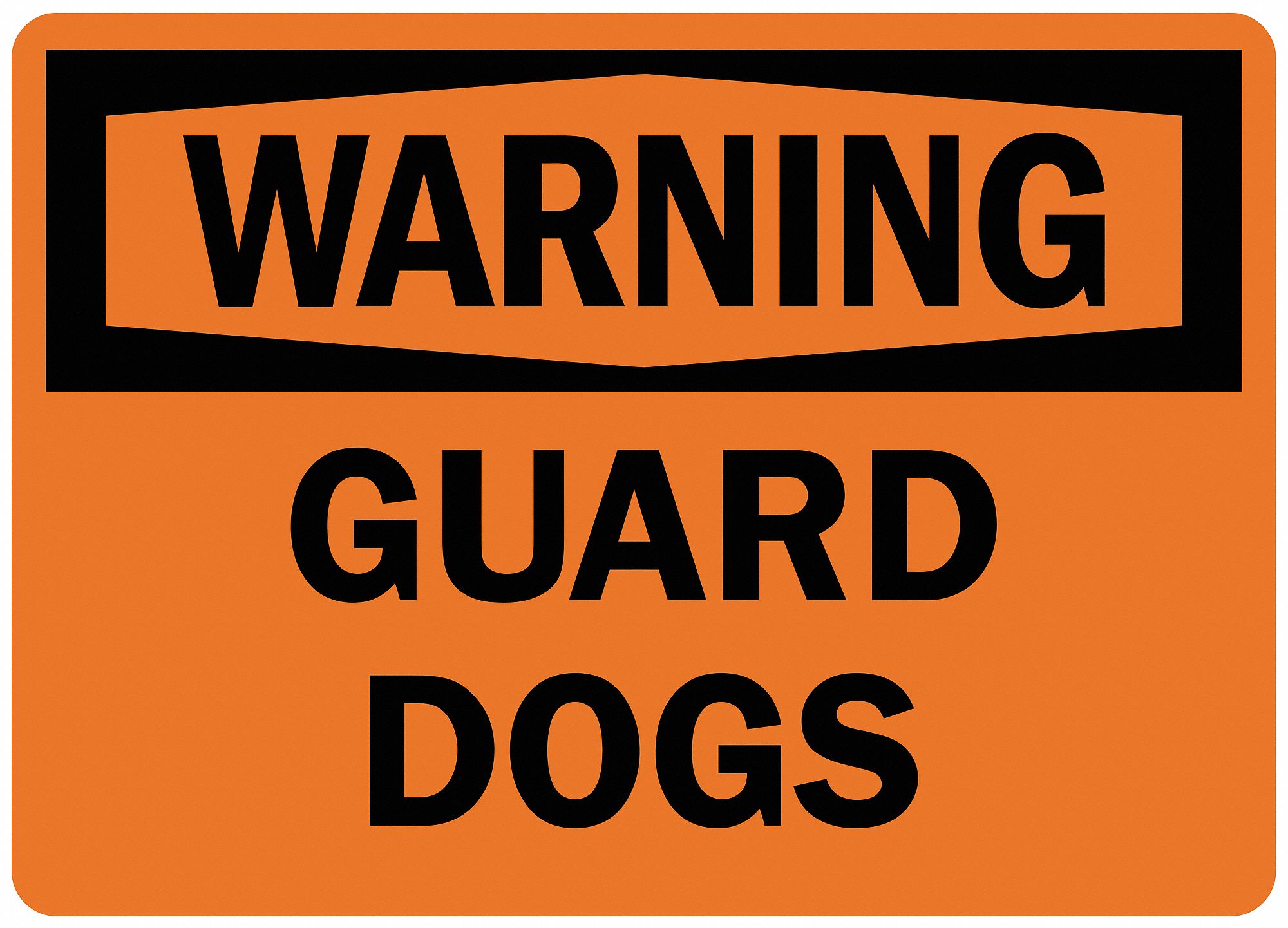 guard dogs sign