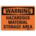 Warning: Hazardous Material Storage Area Signs