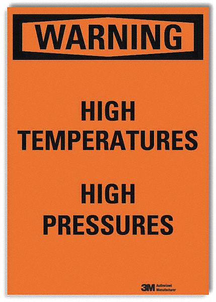 Security Sign: Reflective Sheeting, Adhesive Sign Mounting, 7 in x 5 in Nominal Sign Size