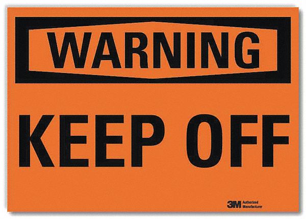 Security Sign: Reflective Sheeting, Adhesive Sign Mounting, 7 in x 10 in Nominal Sign Size