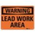 Warning: Lead Work Area Signs
