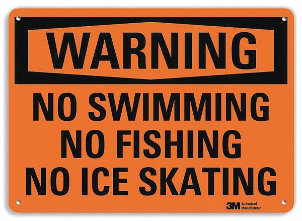 Security Sign: Plastic, Mounting Holes Sign Mounting, 7 in x 10 in Nominal Sign Size, 0.055 in Thick