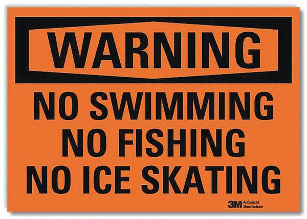 Security Sign: Reflective Sheeting, Adhesive Sign Mounting, 7 in x 10 in Nominal Sign Size