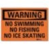 Warning: No Swimming No Fishing No Ice Skating Signs