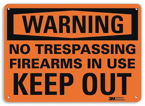 Security Sign, 7 in x 10 in, Plastic