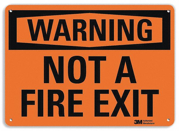 Security Sign: Plastic, Mounting Holes Sign Mounting, 7 in x 10 in Nominal Sign Size, 0.055 in Thick