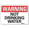 Warning: Not Drinking Water Signs