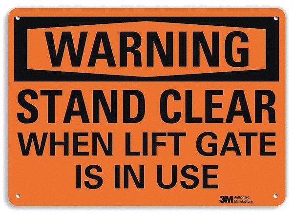 Security Sign, 7 in x 10 in, Plastic