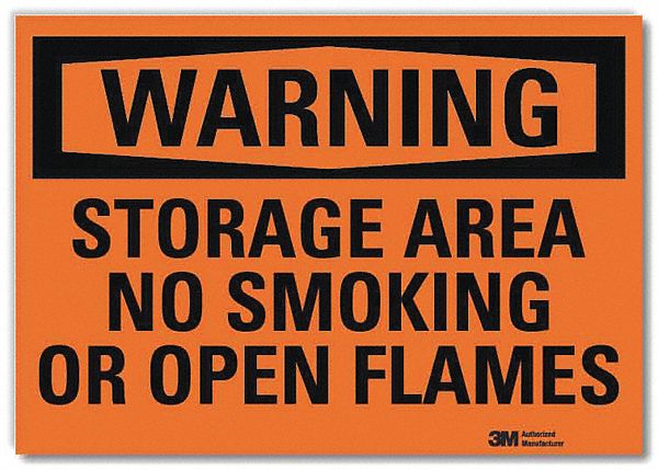 Security Sign: Reflective Sheeting, Adhesive Sign Mounting, 7 in x 10 in Nominal Sign Size, Warning