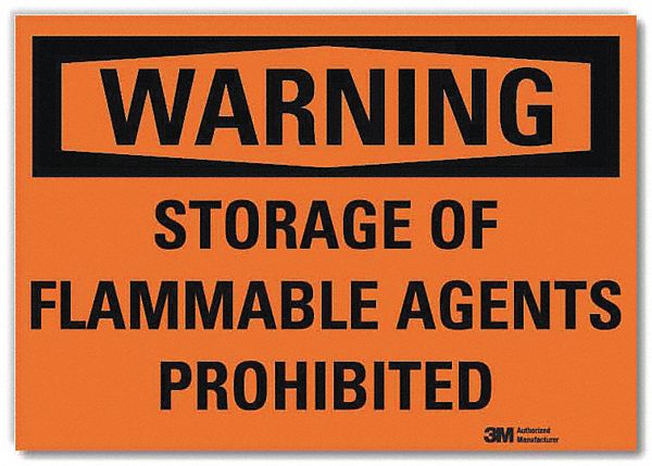 Security Sign: Reflective Sheeting, Adhesive Sign Mounting, 5 in x 7 in Nominal Sign Size, Warning