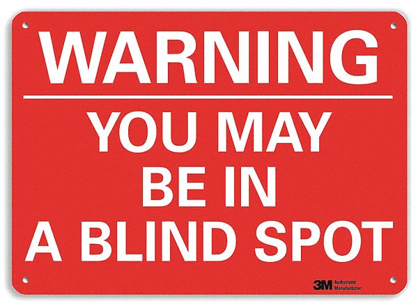 Warning Sign, 7 in x 10 in, Plastic