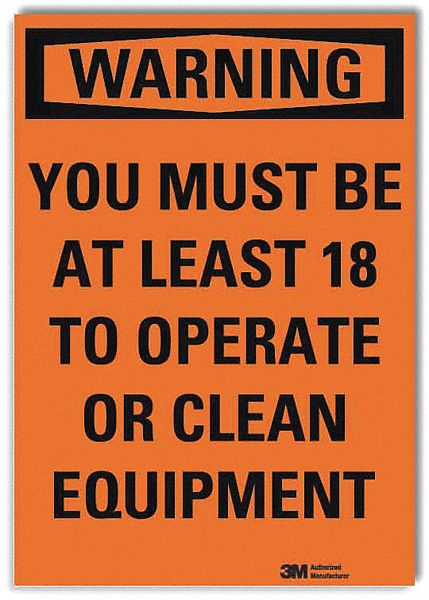 Security Sign: Reflective Sheeting, Adhesive Sign Mounting, 7 in x 5 in Nominal Sign Size