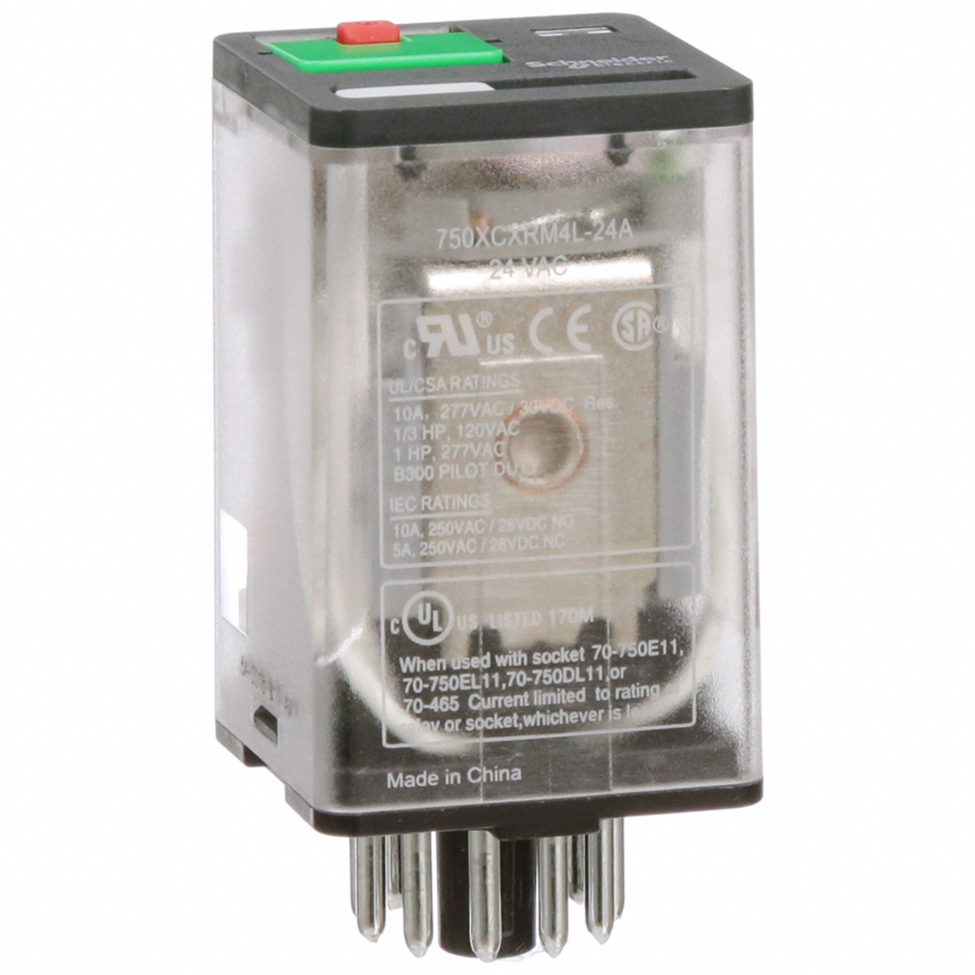 RELAIS USAGE GENERAL, 24 V CA, OCTAL