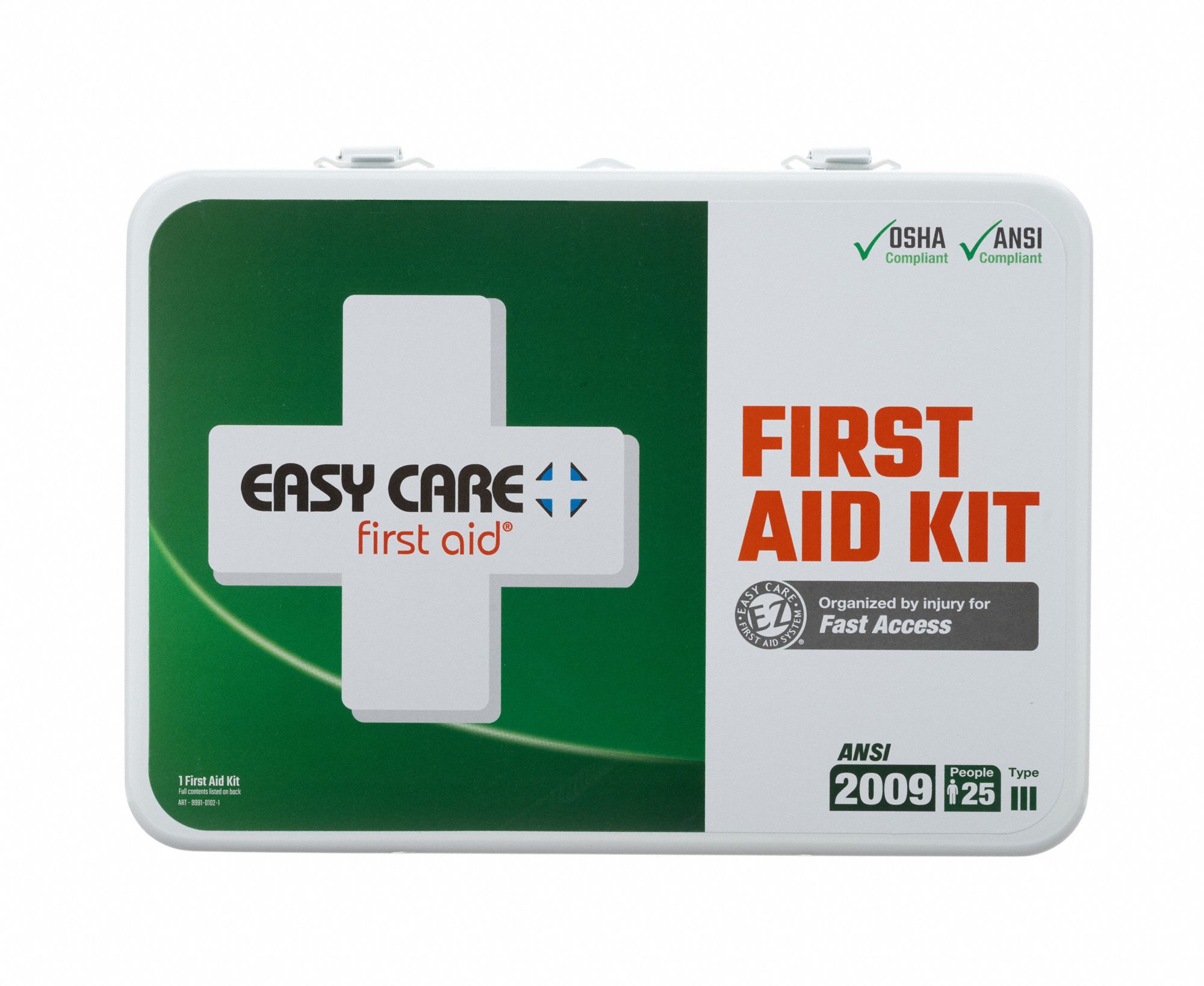 Industrial, 25 People Served per Kit, First Aid Kit 35KR9399992132