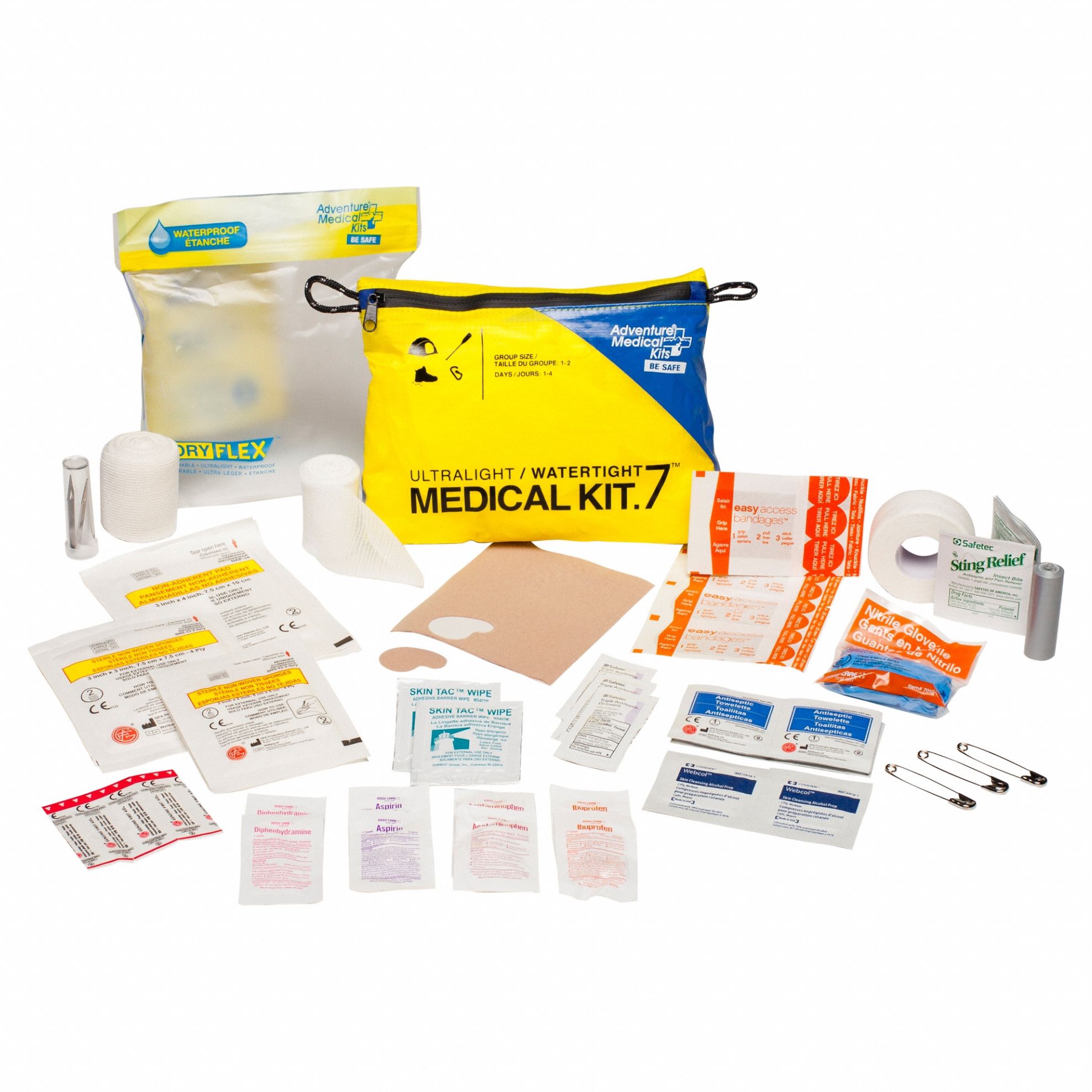 FirstAid Kit w/House, 70pcs, 7.5x2", BL/YL