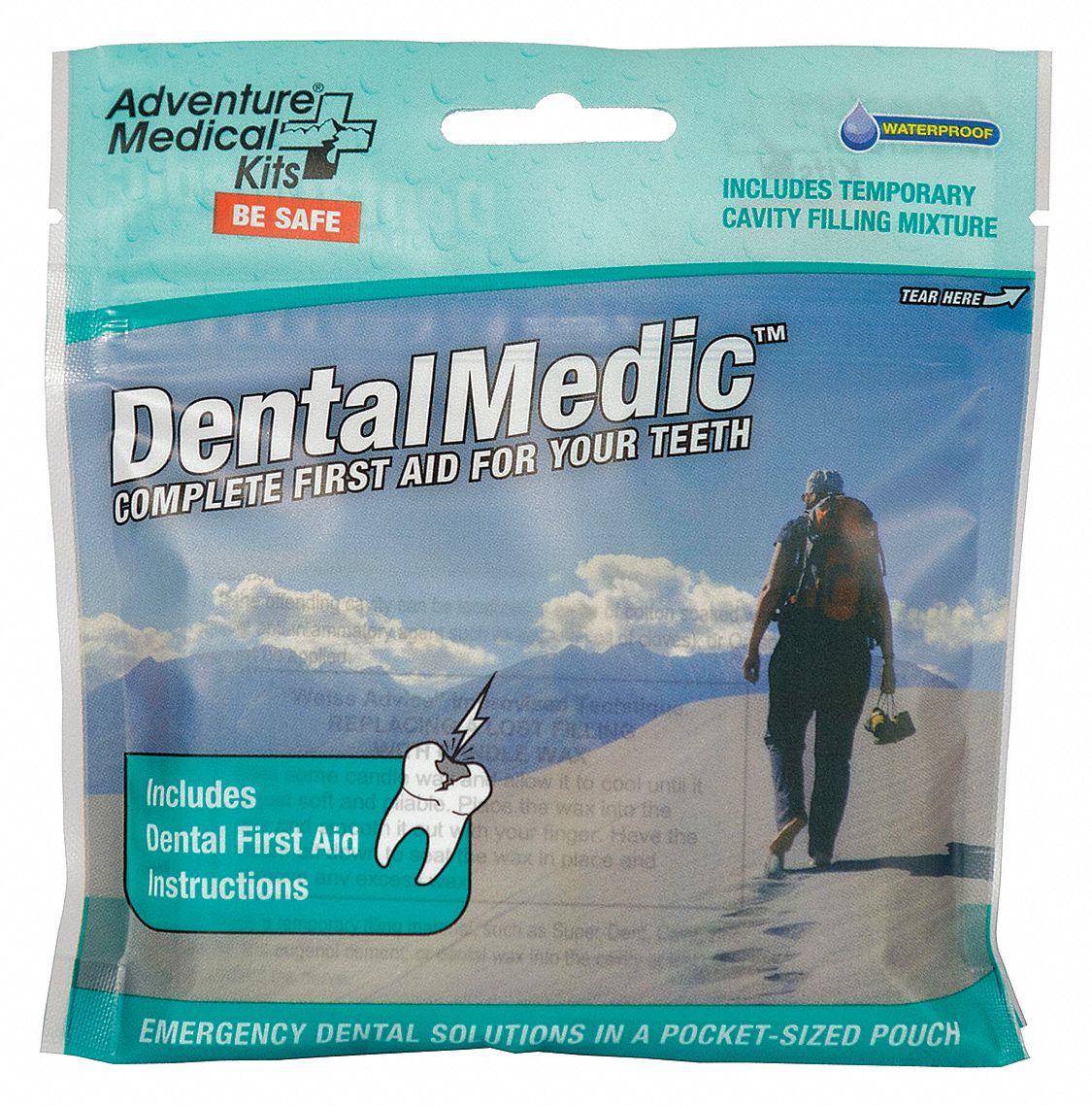 Dental First Aid Kit,  Kit,  Plastic,  Industrial,  1 People Served per Kit