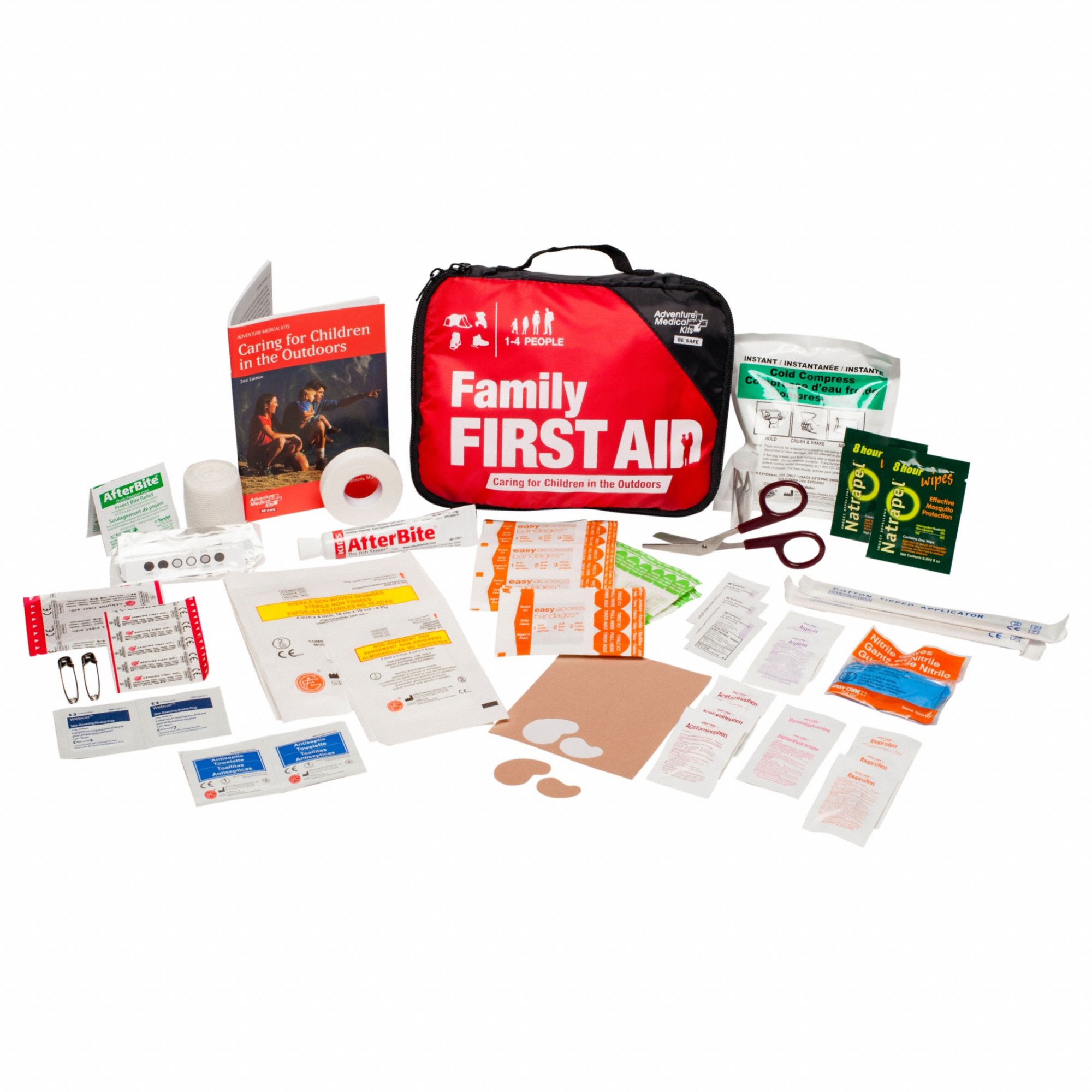First Aid Kit w/House, 93pcs, 6x3", Red