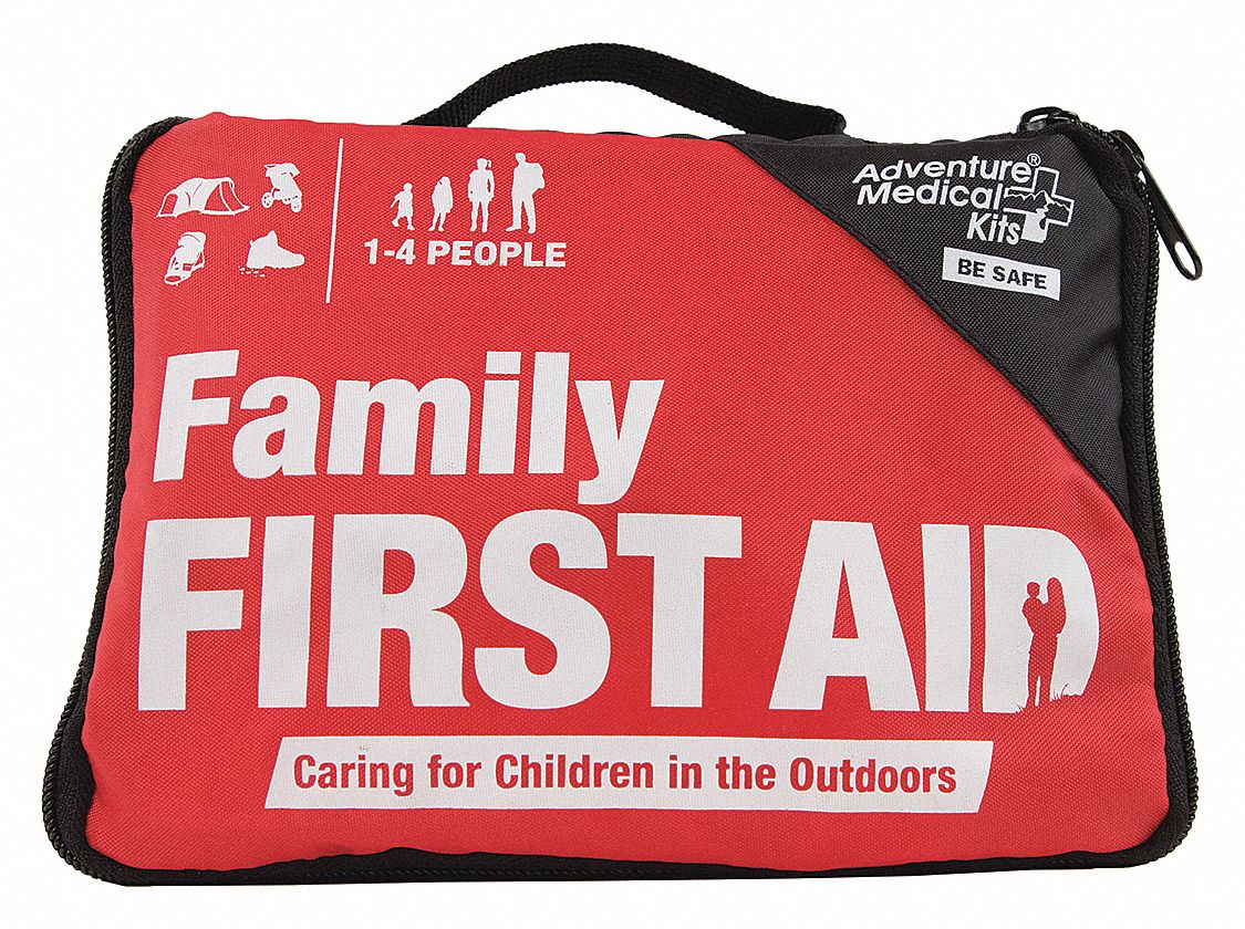 First Aid Kit,  Kit,  Nylon,  Industrial,  4 People Served per Kit