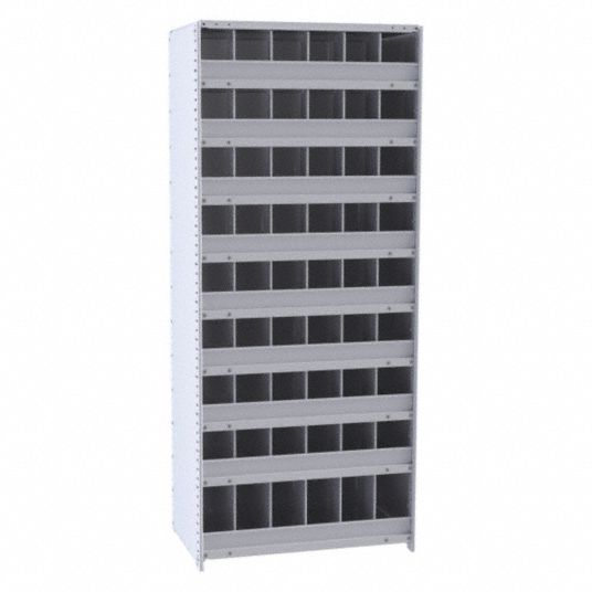 HALLOWELL, 36 in x 12 in x 84 in, 54 Compartments, Starter Metal Bin ...