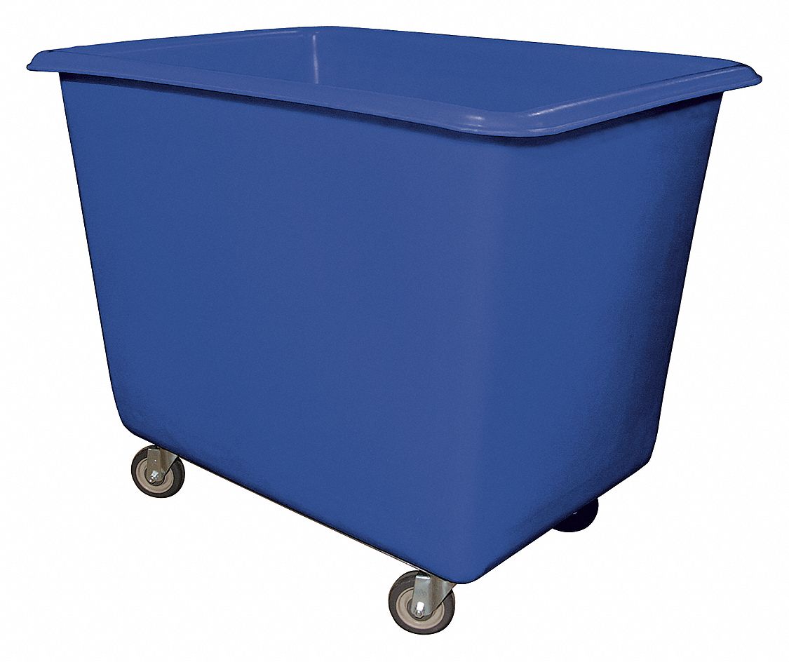 CUBE TRUCK,LDPE,BLUE,10.0 CU. FT.