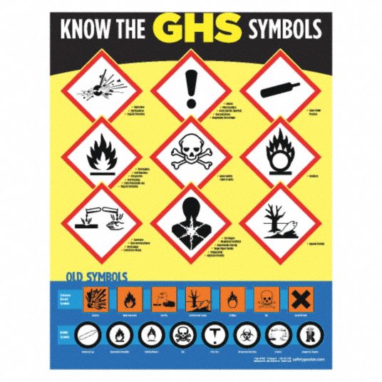 22 in x 17 in Nominal Sign Size, No Protective Coating, Safety Poster ...