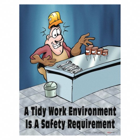 SAFETYPOSTER.COM Safety Poster, Safety Banner Legend A Tidy Work ...