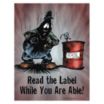 Read The Label While You are Able Posters
