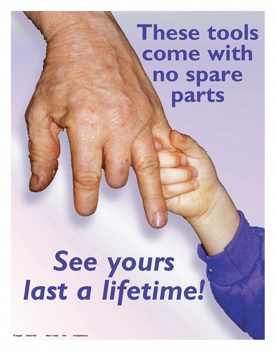 SAFETYPOSTER.COM Safety Poster, English, 17 in x 22 in, 1 EA - 35LH01